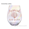 Προσαρμοσμένο χαραγμένο λογότυπο γυαλιά ποτήρι/καθαρό γυαλί κρασιού
